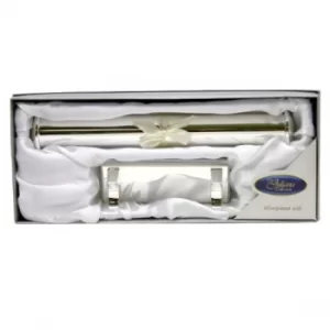 Image of Silverplated Certificate Tube & Stand