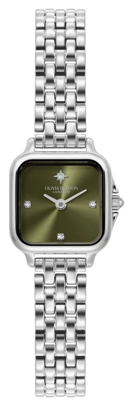 Image of Olivia Burton 24000255 Grosvenor Mini (20mm) Green Dial / Watch