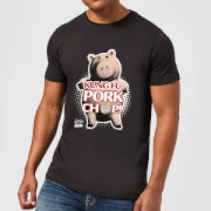 Image of Toy Story Kung Fu Pork Chop Mens T-Shirt - Black - XL