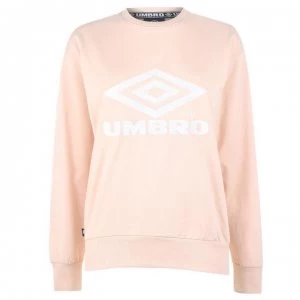 Image of Umbro Umbro Womens Logo Crew Sweater - DESERT Pink