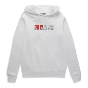 Image of Sonic The Hedgehog Face Off Hoodie - White - S