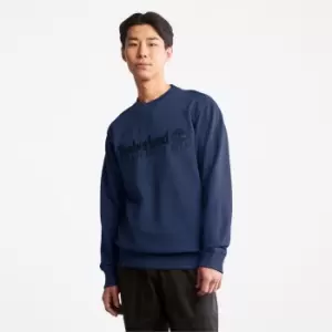 Image of Timberland Est. 1973 Crewneck Sweatshirt For Men In Navy, Size S