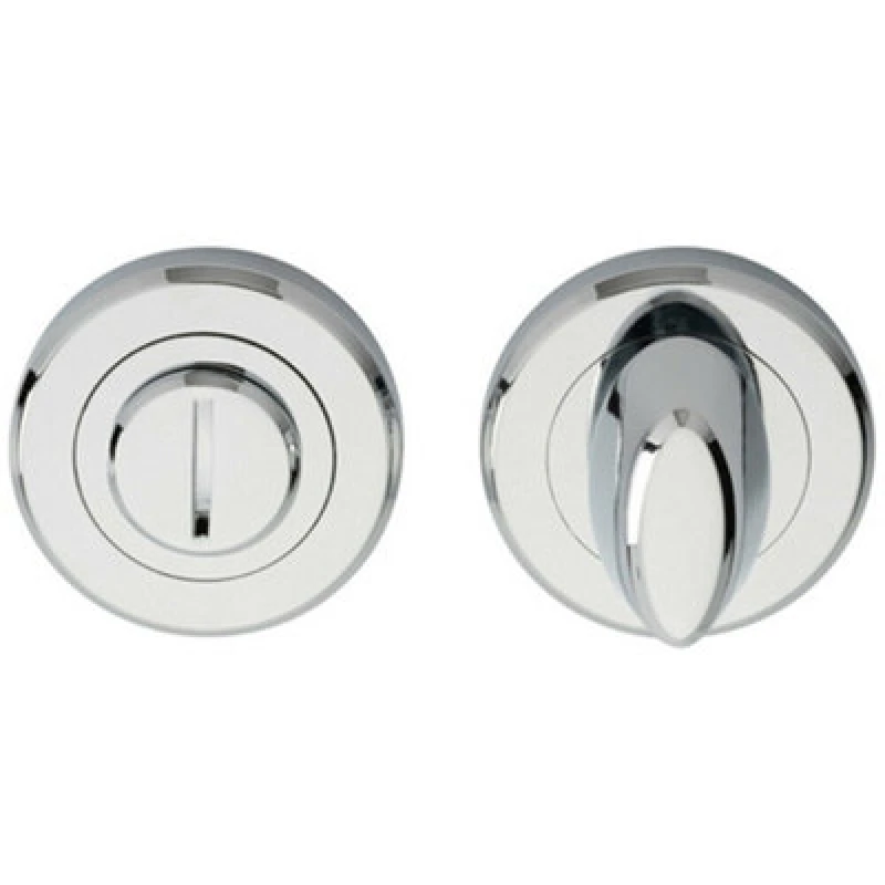Image of Loops Thumbturn Lock and Release Handle Beveled Edge Concealed Fix Polished Chrome Multi unisex