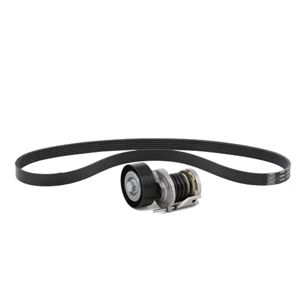 Image of GATES V-ribbed belt set Micro-V Stretch Fit K016PK1503 Serpentine belt kit,Auxiliary belt kit FORD,Fiesta Mk6 Schragheck (JA8, JR8)