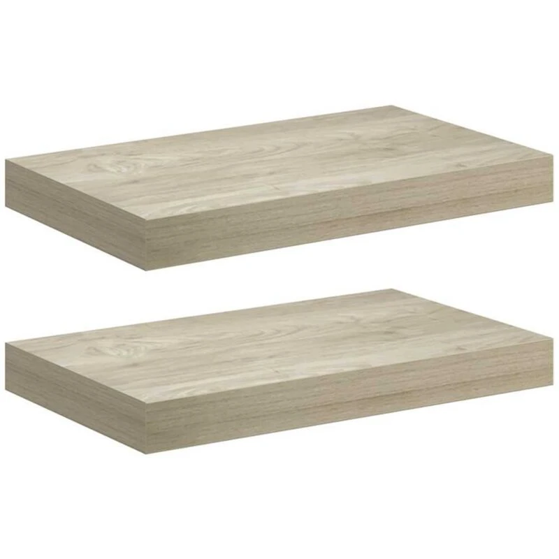 Image of VIDAXL Vidaxl - Floating Wall Shelves 2 pcs Oak 40x23x3.8cm mdf 8720286075005