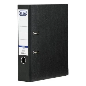 Image of Elba Cloud Lever Arch File 70mm Foolscap Black 100081016