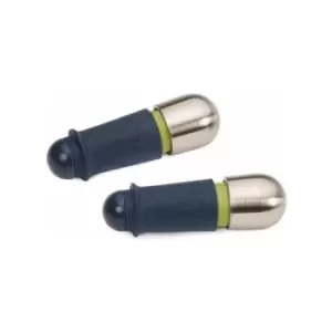 Image of Joseph Joseph 20110 BarWise Twist-Lock Wine stoppers, Blue, Set of 2
