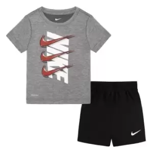 Image of Nike Drpset Shrt Set Bb32 - Black