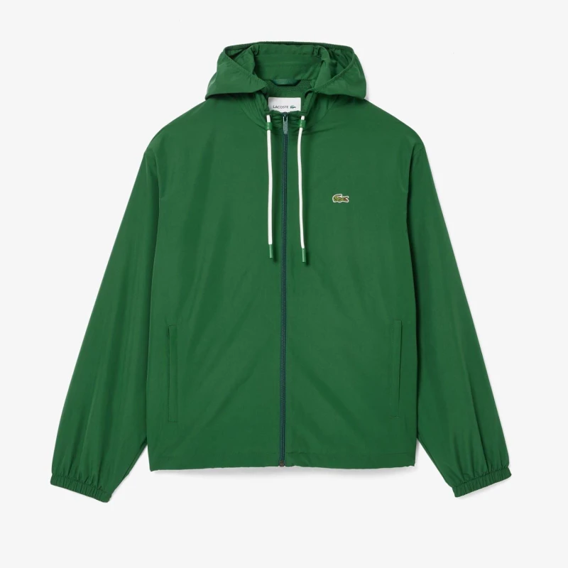 Image of Lacoste Sportsuit Jacket with Removeable Hood - Green Green L