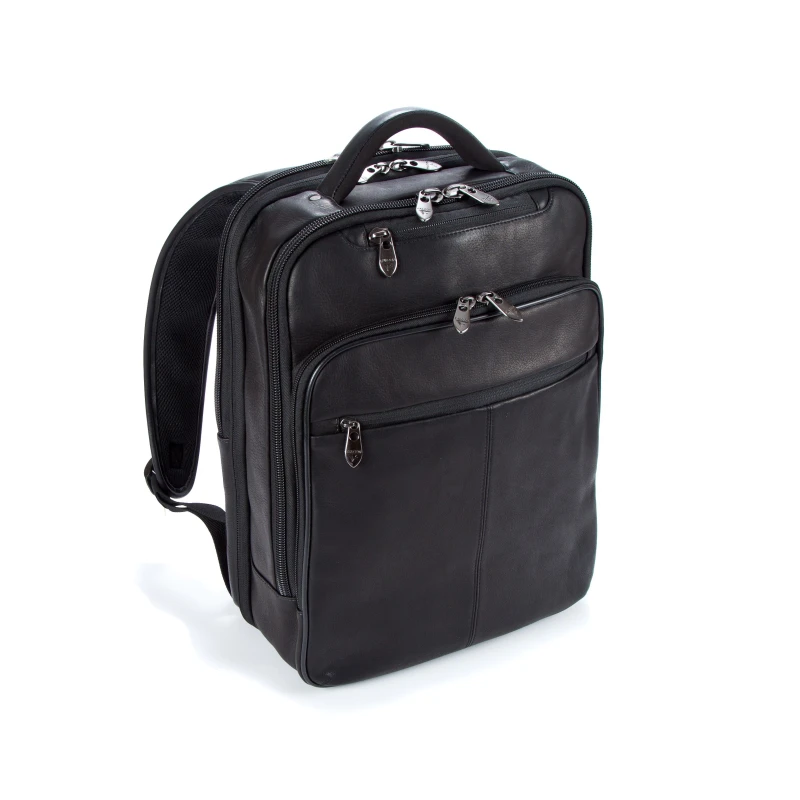Image of Falcon Colombian Leather 15.6" Laptop Backpack Black - FI6705 53815MN EXR53815MN
