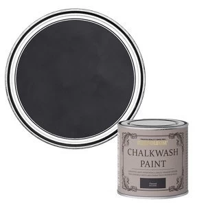 Image of Rust-Oleum Chalkwash Charcoal Flat matt Emulsion Paint 125ml