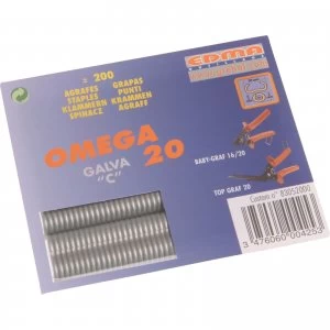 Image of Edma Galv Steel Hog Ring Omega Size 20 Pack of 200