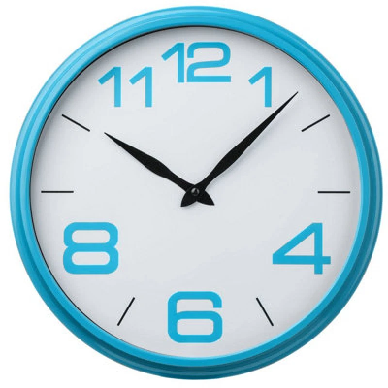 Image of Premier Housewares Maison by Premier Plastic Frame Wall Clock Blue