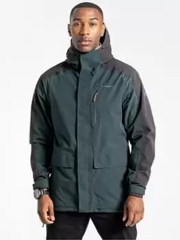 Image of Craghoppers Lorton Waterproof Hooded Jacket - Spruce Green, Spruce Green Size M Men