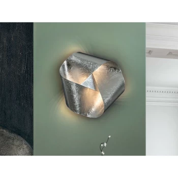 Image of Schuller Triada - Integrated LED Wall Light, Silver Bread