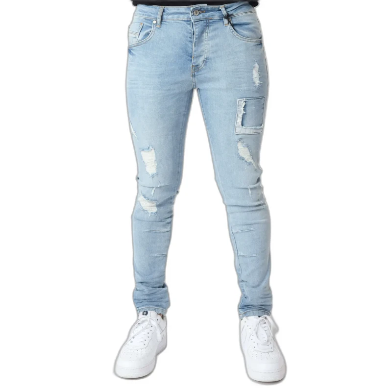 Image of Project X Paris Ripped jeans Project X Paris Bleu Male 38