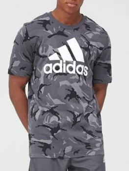 Image of adidas Camo T-Shirt - Grey Size M Men