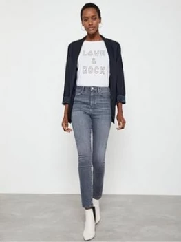 Image of Mint Velvet Joliet Skinny Jeans - Grey