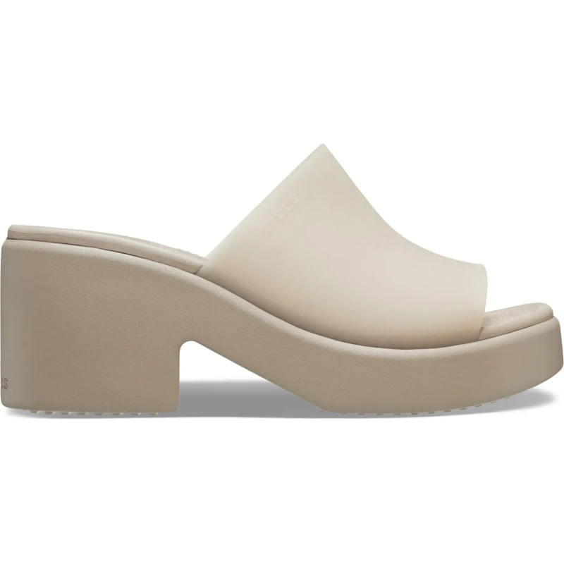 Image of Crocs Girls wedge mules Crocs Brooklyn Frosted Beige Female 34/35