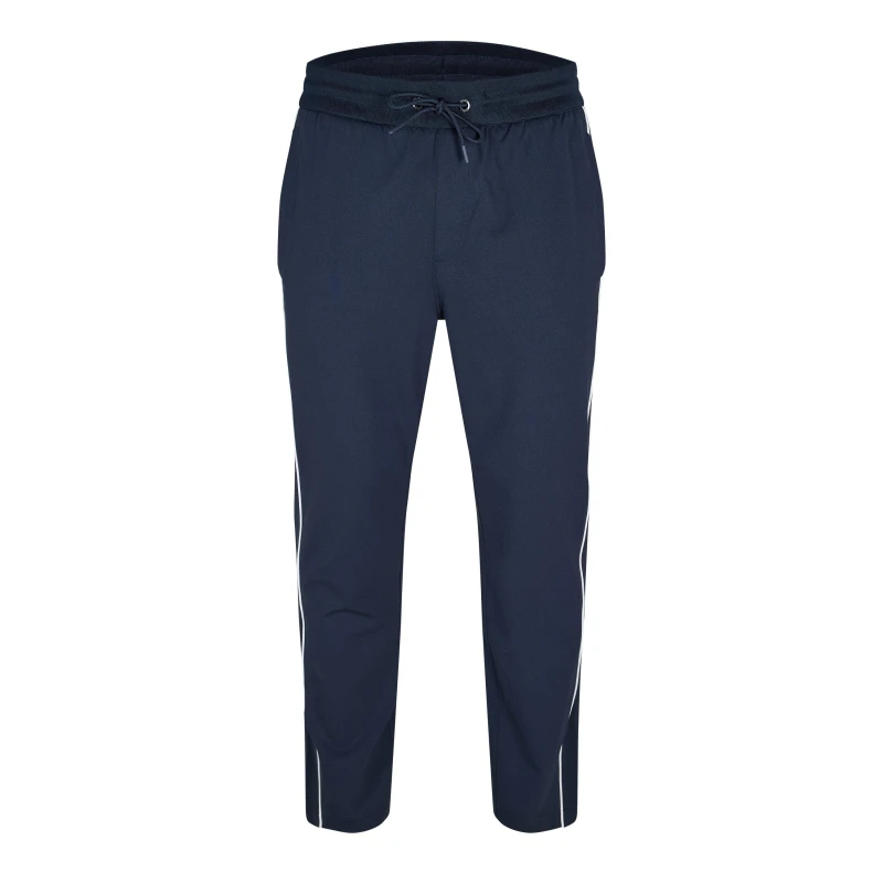 Image of Boss Mens Lamont Closed Hem Woven Tracksuit Joggers Dark Blue male S