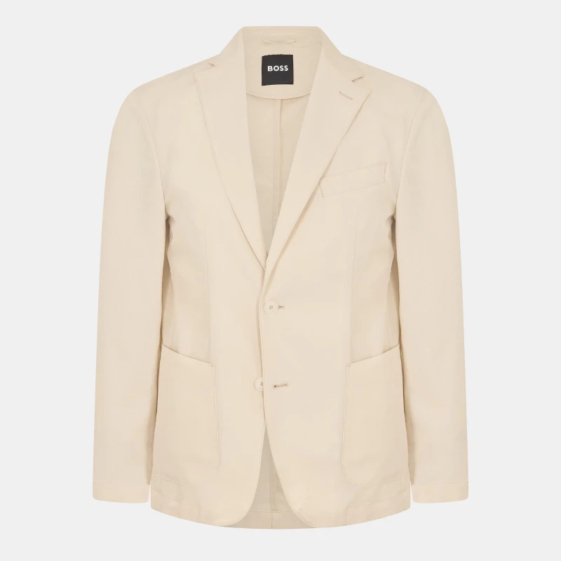 Image of Boss Mens Formal Jacket Open White male M