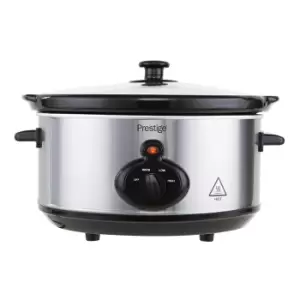 Image of Prestige 3.5l Mechanical Slow Cooker, Silver