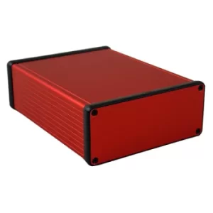 Image of Hammond 1455Q1601RD Extruded Aluminium Enclosure 160 x 125 x 51.5m...