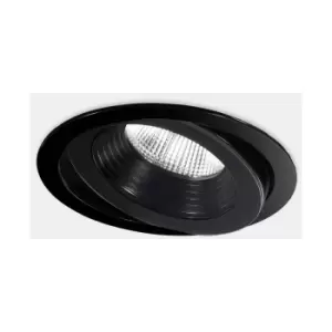 Image of LEDS C4 Dako Adjustable o200mm Outdoor LED Recessed Downlight Large Black IP65 IK07 3000K