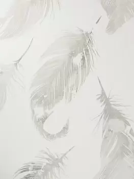 Image of Arthouse Watercolour Feather Soft Gold Wallpaper