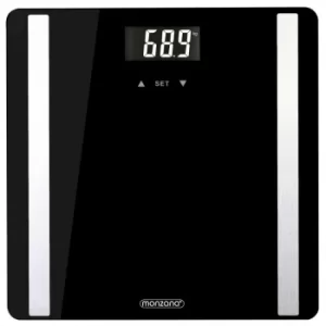 Image of Monzana Digital Bathroom Scale BMI Body Fat Percentage Weight 180kg Water Muscle Bone Mass LCD Display