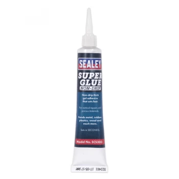 Image of Sealey SCS303 Super Glue yesn-Drip Gel 20g Pack of 20