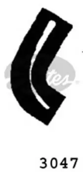 Image of Curved Radiator Hose 110mm X 32 Gates 3047