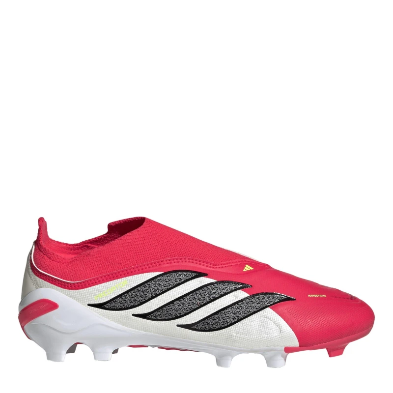 Image of adidas Kids adidas Predator League Laceless Firm Ground Football Boots Red/Blk/White male 5.5 (38.7)
