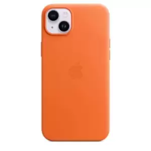 Image of Apple iPhone 14 Plus Leather Case with MagSafe Orange MPPF3ZM/A