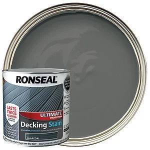 Image of Ronseal Ultimate Protection Decking Stain - Charcoal 2.5L