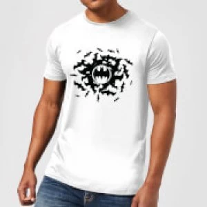 Image of DC Comics Batman Bat Swirl T-Shirt - White - 4XL