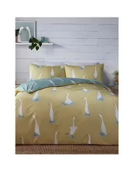 Image of Fusion Fusion Puddles Duck Duvet Set - Ks
