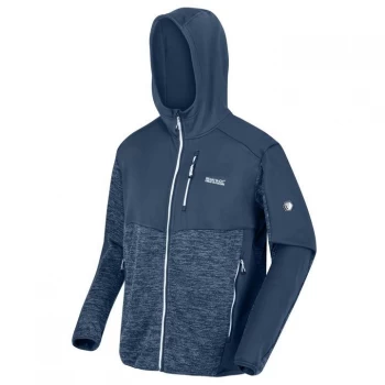 Image of Regatta Mixed 'Cadford' Full Zip Hooded Marl Walking Fleece - S - multicoloured