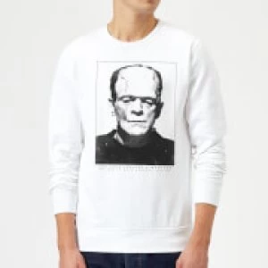 Image of Universal Monsters Frankenstein Portrait Sweatshirt - White - L