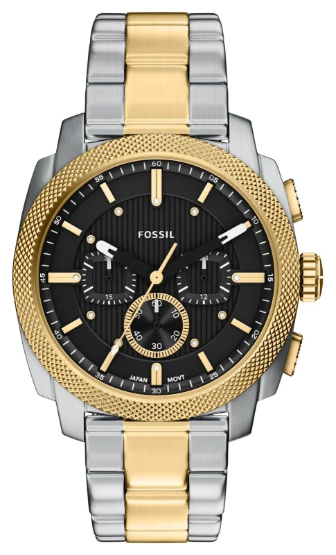 Image of Fossil FS6159 Machine Quartz Chronograph (44mm) Black Dial Watch