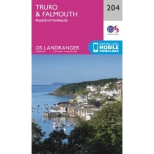 Image of Truro & Falmouth, Roseland Peninsula by Ordnance Survey (Sheet map, folded, 2016)