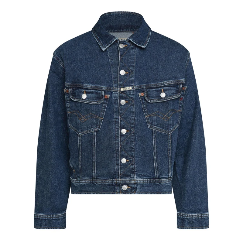 Image of Replay Comfort-Fit Jacket Blue male S