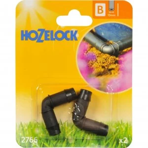 Image of Hozelock CLASSIC MICRO 90° Elbow Connector 1/2" / 12.5mm Pack of 2