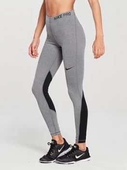 Image of Nike Training Pro Cool Tights Grey Charcoal Size M Women