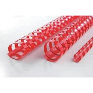 Image of GBC CombBind Binding Comb A4 22mm Red 100