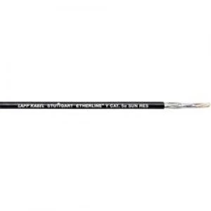 Image of Network cable CAT 5e SFUTP 2 x 2 x 0.50 mm2 Black