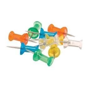 Image of 5 Star Push Pins Assorted Translucent Pack of 100