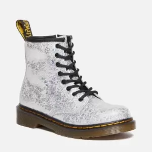 Image of Dr. Martens Kids 1460 Disco Crinkle Leather Boots - UK 3 Kids