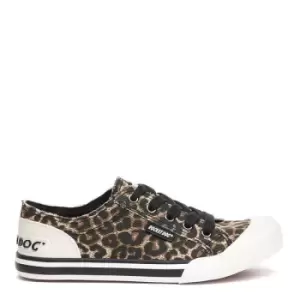 Image of Rocket Dog Jazzin Cheetah Print Trainers