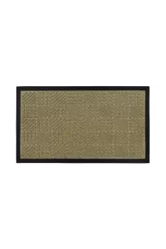 Image of Firth Tile Rubber Backed Doormat 40x70cm Beige
